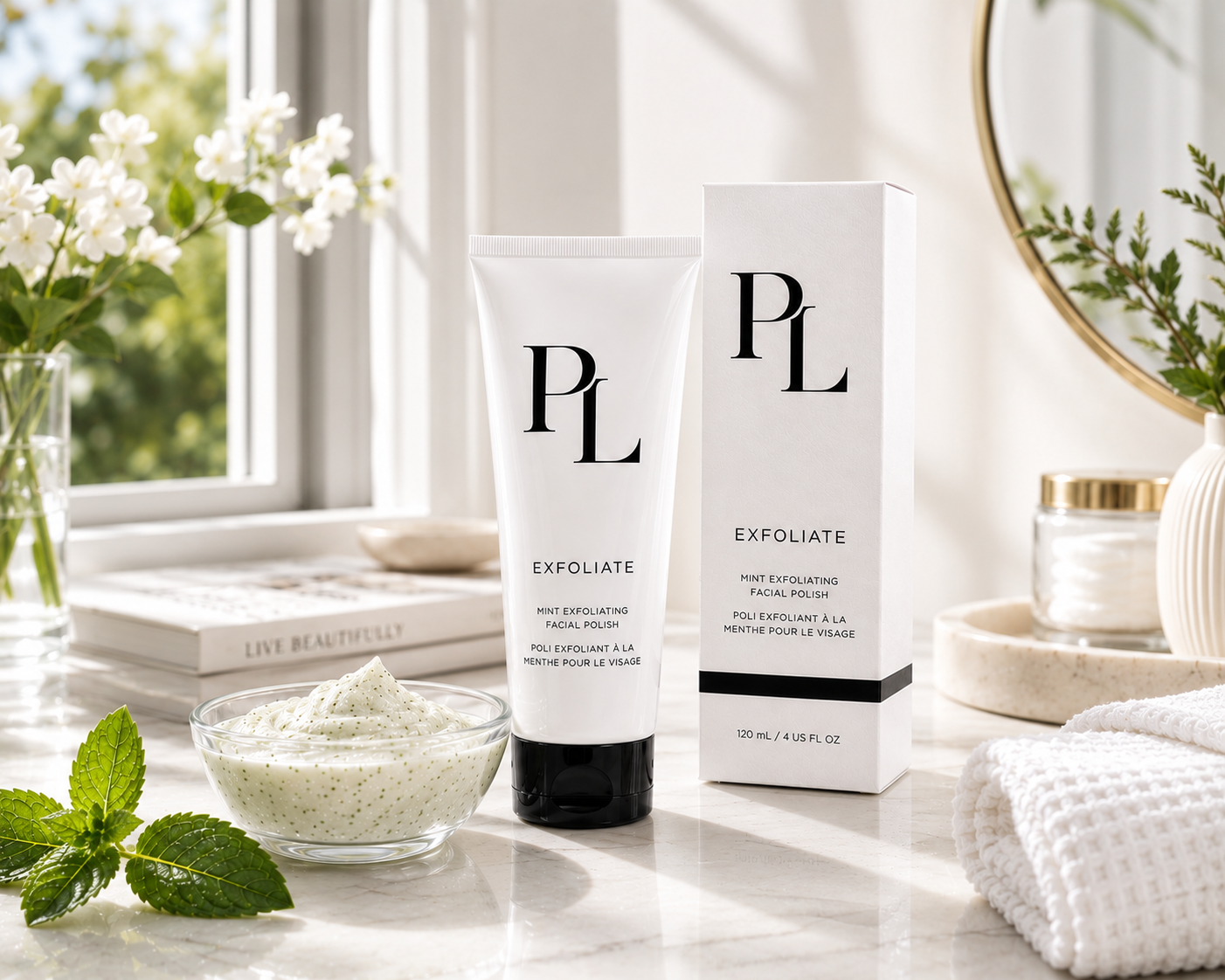 Mint Exfoliating Facial Polish | Gentle Face Scrub