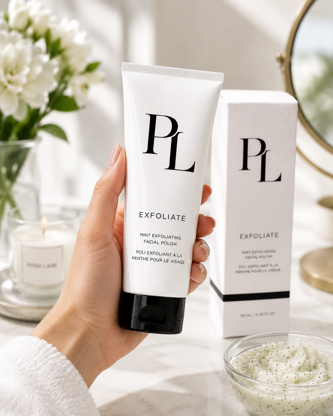 Mint Exfoliating Facial Polish | Gentle Face Scrub