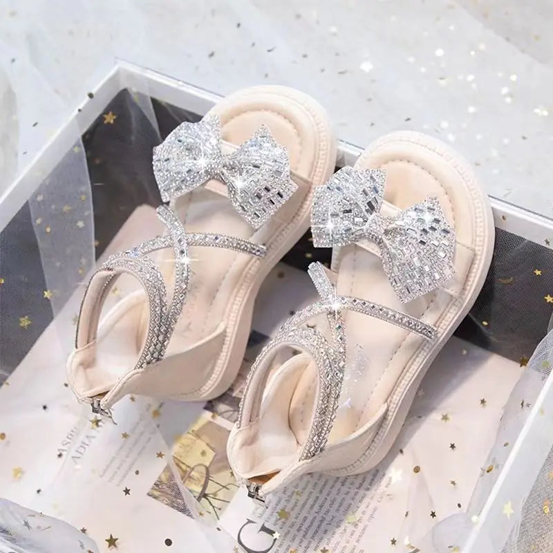 New Summer Girls' Sandals with Rhinestones