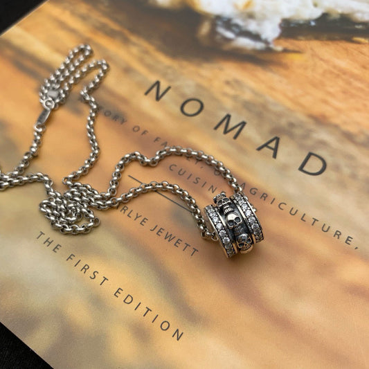 hip-hop punk skull couple dark series ring