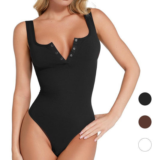 Shape Button onesie Women's Sleeveless onesie