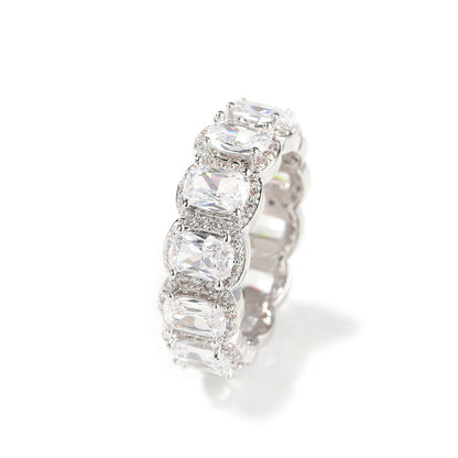 Affordable Men's Jewelry – Hip-Hop Diamond Five-Piece Ring Set