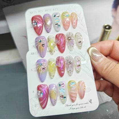 0949- Handmade press on nails fake nails removable