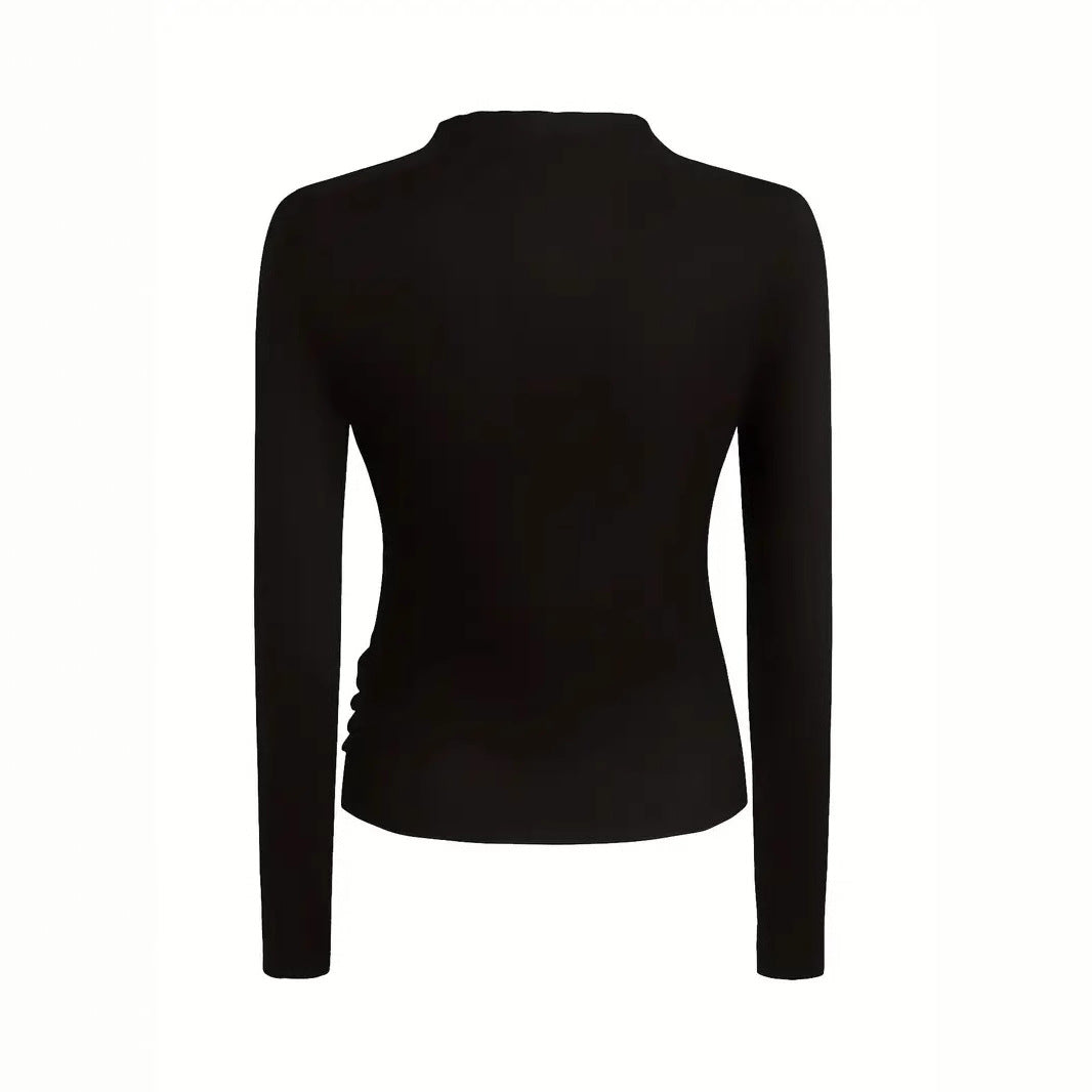 Leopard Print Skirt & Black Top Set