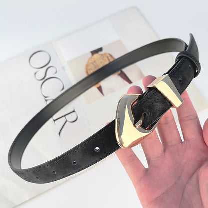 Women's Suede Leather Belt for Pants
