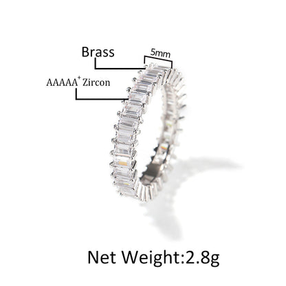 Affordable Men's Jewelry – Hip-Hop Diamond Five-Piece Ring Set