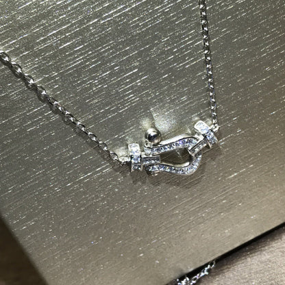 Diamond Horseshoe Necklace Charm