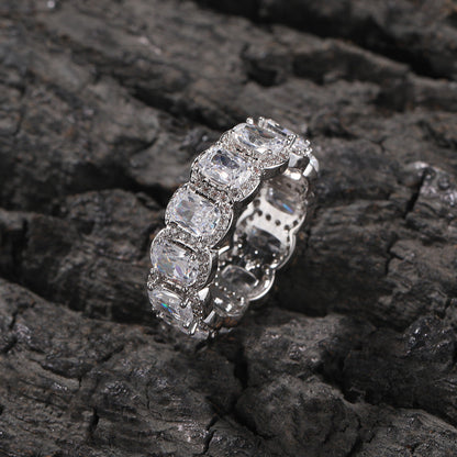 Affordable Men's Jewelry – Hip-Hop Diamond Five-Piece Ring Set