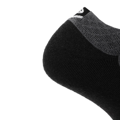 Obsidian - Run Ankle Midweight Merino Wool Sock