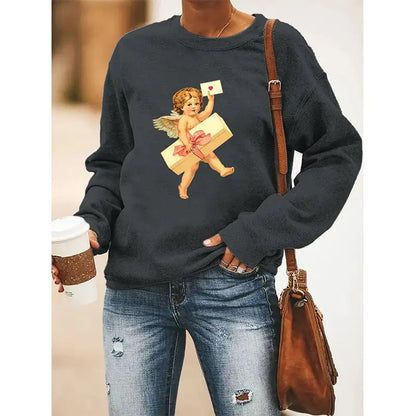 Women's Long Sleeve Round Neck Sweater