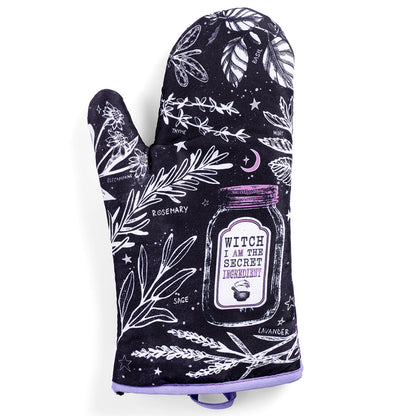 Kitchen Witch Oven Mitt Set