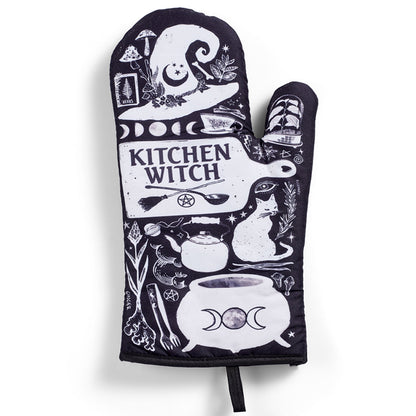 Kitchen Witch Oven Mitt Set