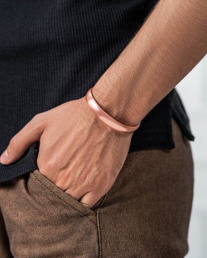 Pure Copper Cuff Bracelet – Plain
