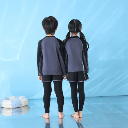 Kids Long Sleeve UV Protection Swimwear for Boys and Girls