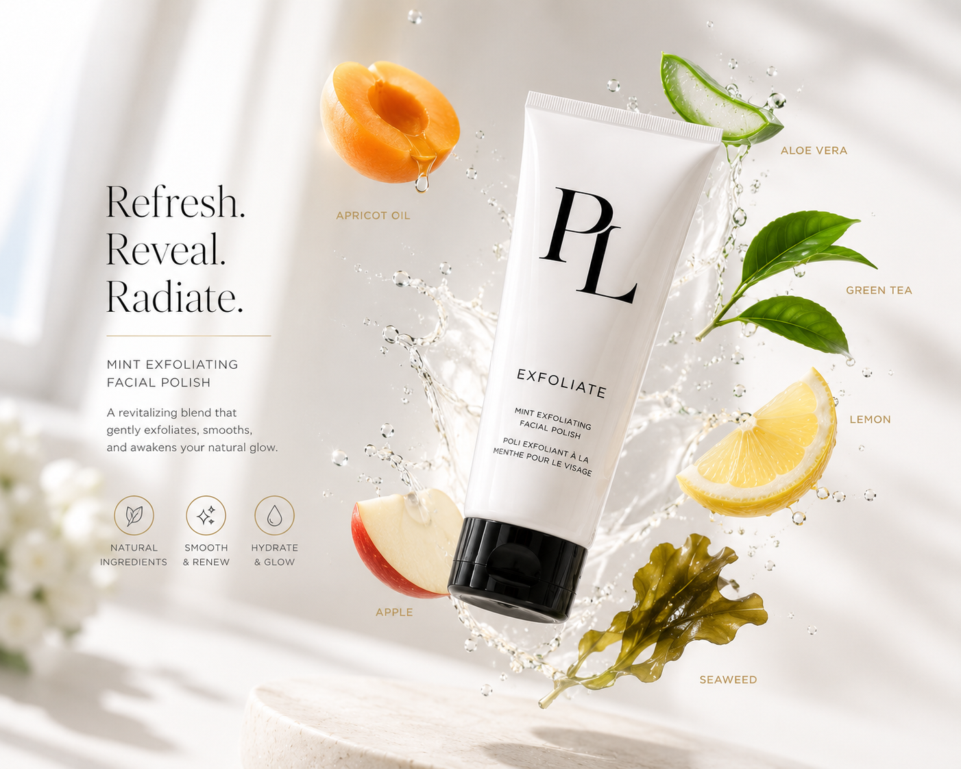 Mint Exfoliating Facial Polish | Gentle Face Scrub