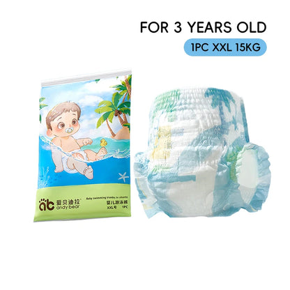 Waterproof Baby Swimming Diaper Disposable Swimwear Pull-Up Pants 0-3 Years Toddler Aquatic Trousers Infant Baby Swimming Trunks