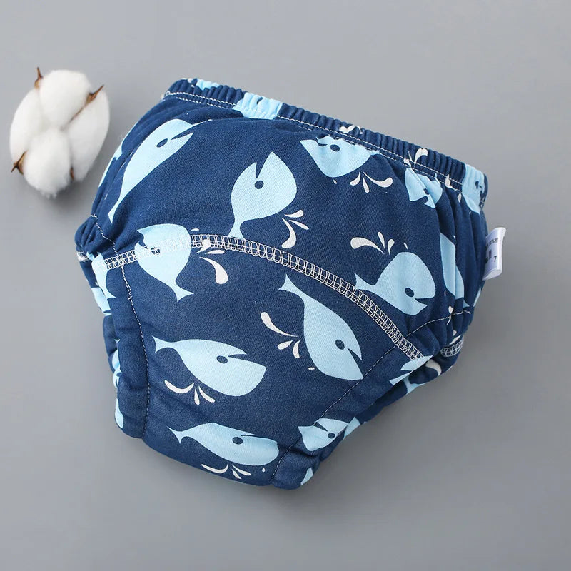 3PCS/1PCS Newborn Training Pants Baby Shorts Washable Underwear Boy Girl Cloth Diaper Reusable Nappies Infant Stuff Accessory