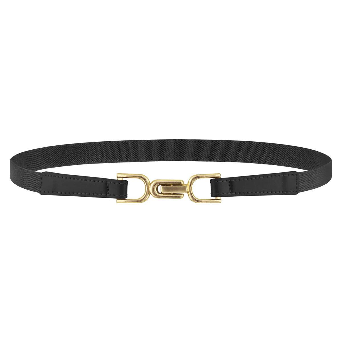SISHION Summer Fashion Women Belts SH024 PU Leather Thin Elastic Waist Belt Slim Waistband Black Camel Coffee Plus Size