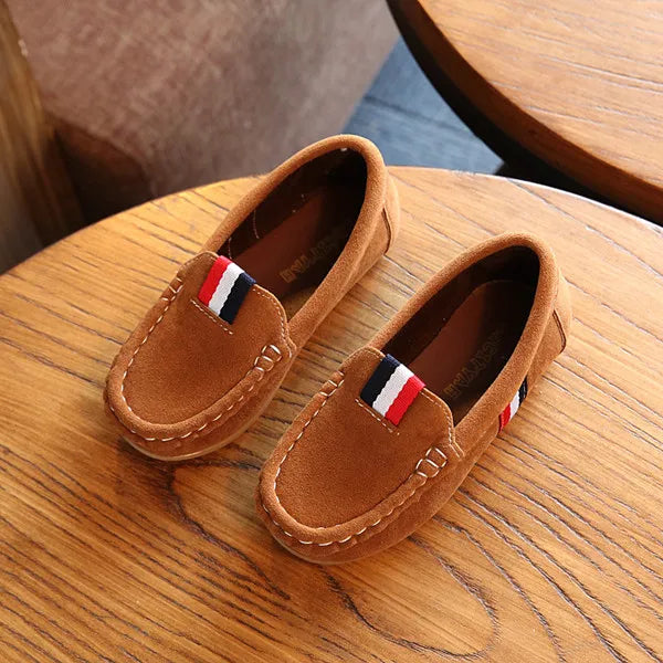 Fashion Boys Shoes Kids Children Soft Flats Sneakers Casual Shoes For Toddler Big Boy Classical Design British All-match Loafers