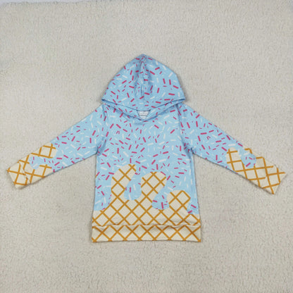 Baby Boy Clothes Kids Hoodies Sweatshirts Lavender Drip Sprinkles Long Sleeve Zipper Pocket Pullover Hoodie Tops Boys Clothing