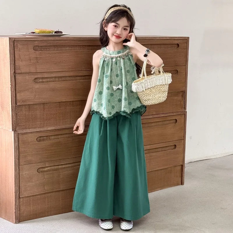Clothes Girl 10 to 12 Years Old Kids Set Teens Children's Suit for Girls Cute Teenagers Outfits Junior Top Bottom Little Outdoor