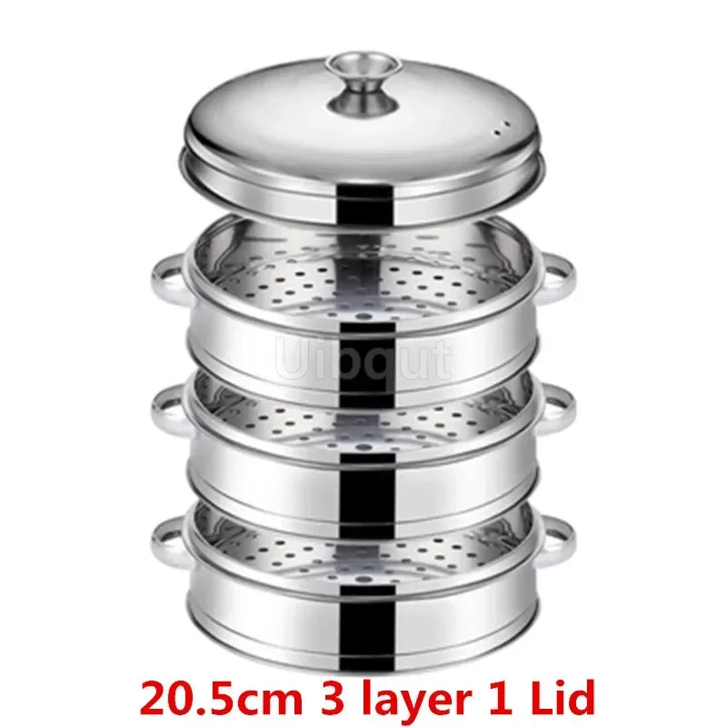 Stainless Steel Pot Steamer Rice Cooker Food Steaming Grid with Double Ear Drain Basket Kitchen Cooking bamboo steamer cooker