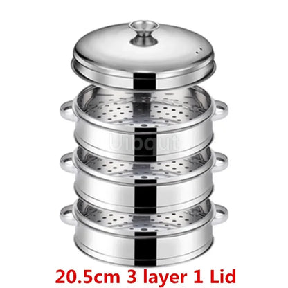 Stainless Steel Pot Steamer Rice Cooker Food Steaming Grid with Double Ear Drain Basket Kitchen Cooking bamboo steamer cooker