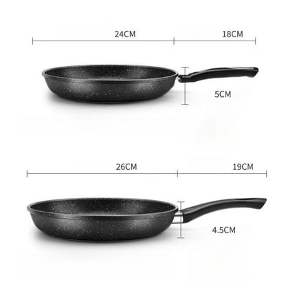 24/26cm Frying Pan Maifan Stone Omelette Skillet Pan Light Oil Cooking Pan Kitchen Flat Bottomed Steak Pan Universal Stovetop