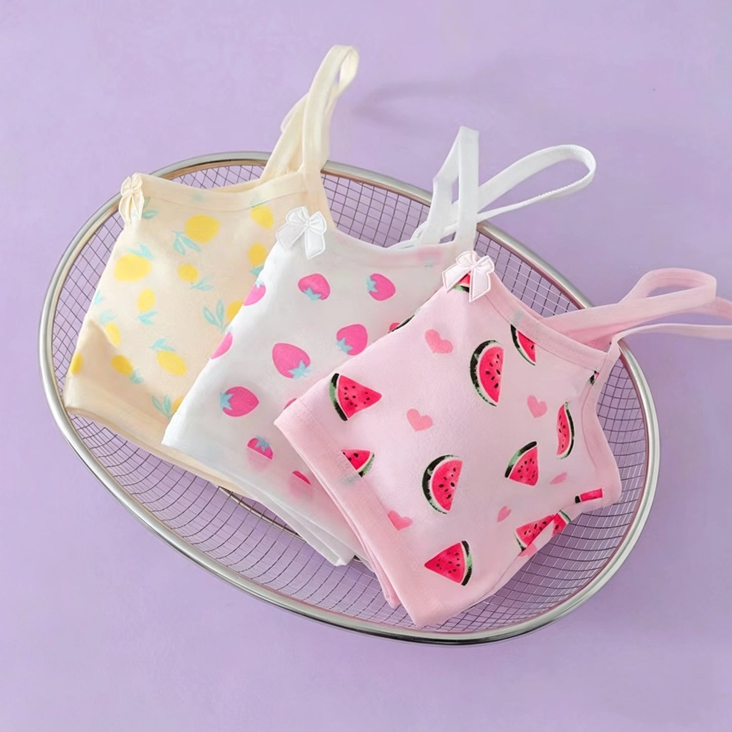 Girls' Development Period Underwear, Children's Student Tube Top, Girls' Camisole Vest, Pure Cotton Underwear, Thin for Puberty