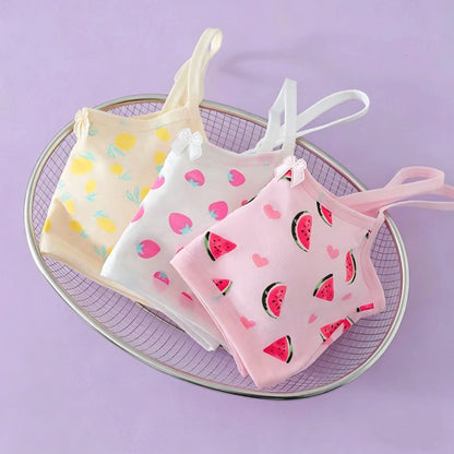 Girls' Development Period Underwear, Children's Student Tube Top, Girls' Camisole Vest, Pure Cotton Underwear, Thin for Puberty