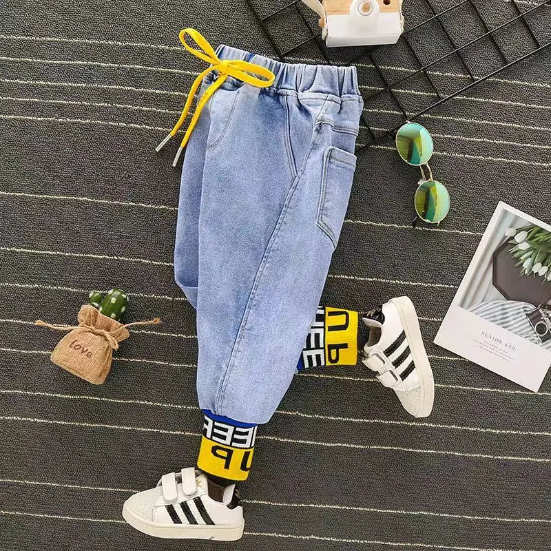 Kids Boys Jeans Pants Spring and Autumn Clothes New Children's Wear Casual Pants Boy Baby Trousers Loose