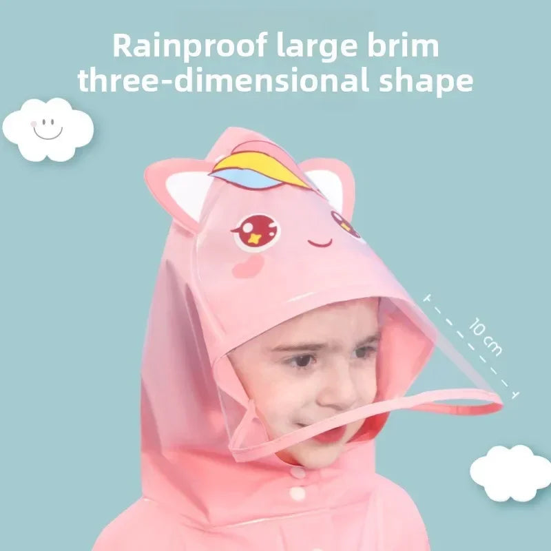 Cartoon raincoats, girls' and boys' raincoats