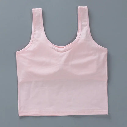 Girls Vest Long Cotton Children Tube Top Puberty Girls Bra Summer Wear Student Suspender Underwear Girl Underwear