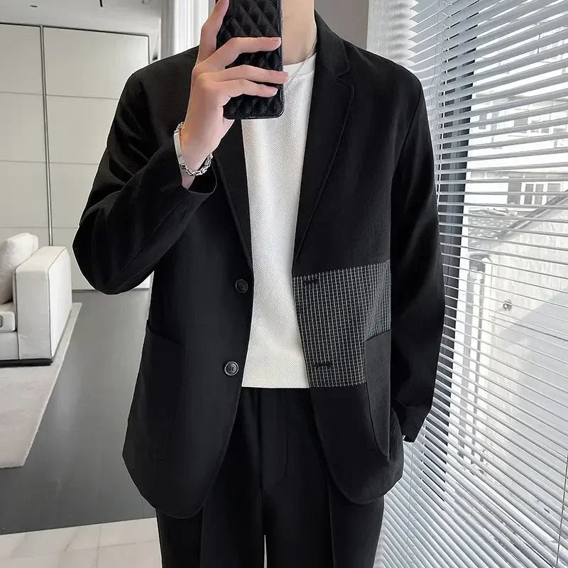 Male Coats Casual Men's Jackets High Quality Solid Color Clothing Fashion 2025 Trendy Deals Luxury Designer Korean Reviews Many