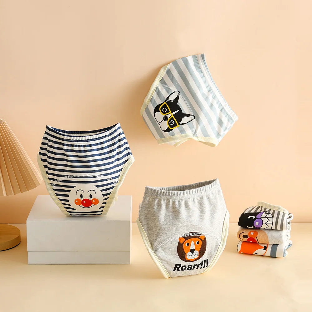 8 Layer Waterproof Reusable Cotton Baby Training Pants Infant Shorts Underwear Cloths Baby Diaper Nappies Panties Nappy Changin