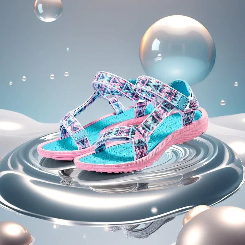 Children's Boy Sandals Kids Summer Breathable Sport for Girl Casual Beach Shoe Comfortable Soft Sole Non-slip Student Sandalias