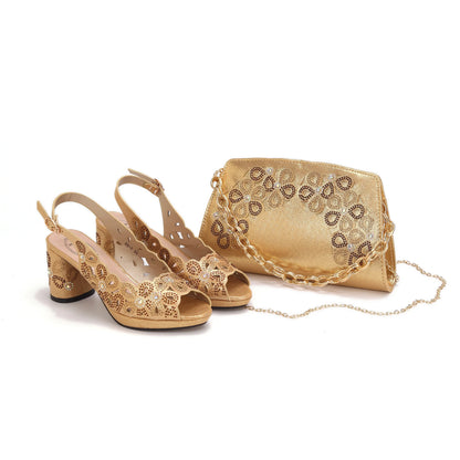 Italian Shoe and Bag Set New 2024 HAE1-5