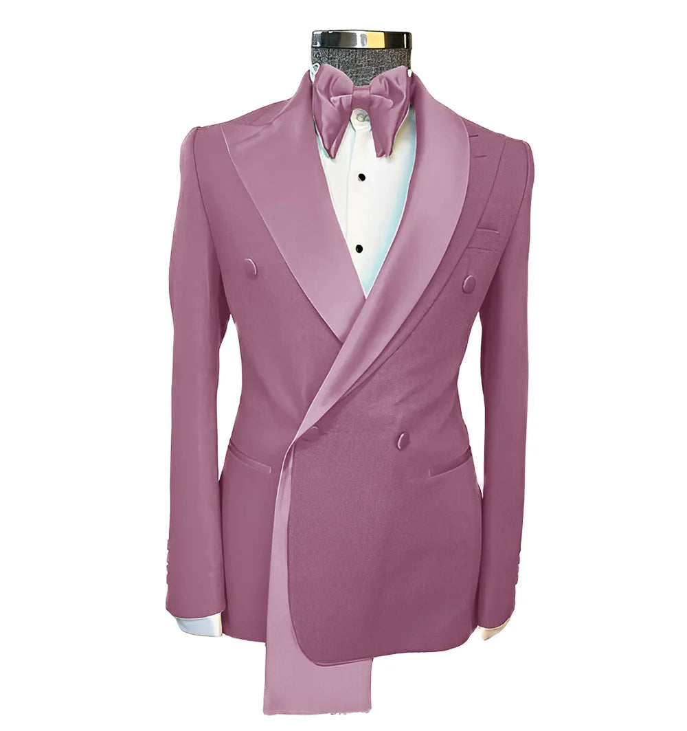 Men's Suits Single Jackets Wedding Groom Tuxedos Peak Lapel Design Blazer for Men Fashion Customization Clothing