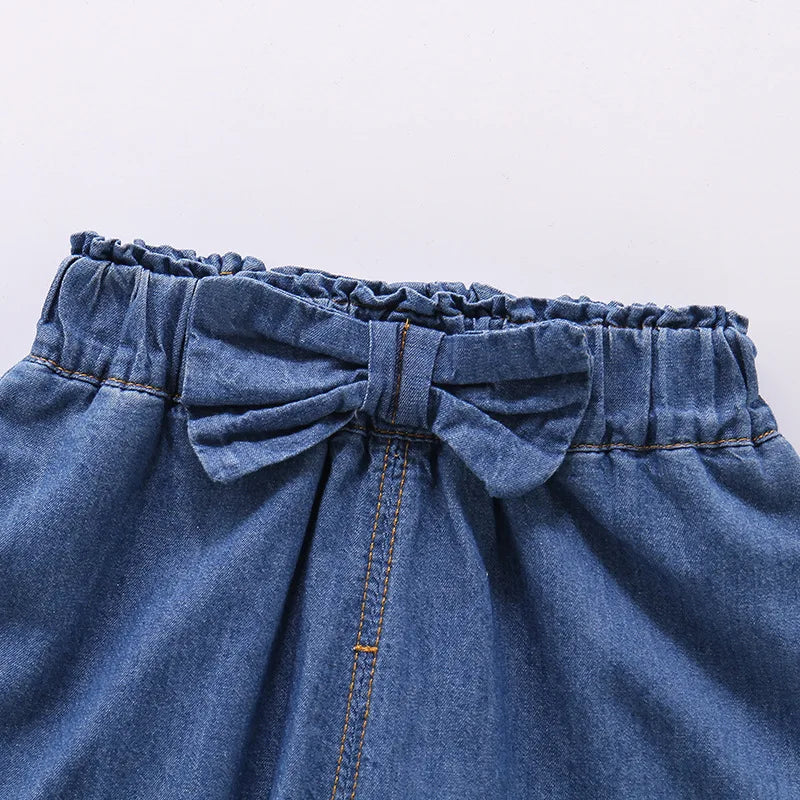 2025 Summer girls Pant Children Wide Leg Pants Casual Thin Trousers New Fashion Clothes For Teenager Girls 2 4 6 8 Years