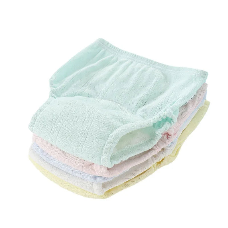 Newborn Training Pants Baby Shorts Solid Color Washable Underwear BABY Boy Girl Cloth Diapers Reusable Nappies Infant Panties