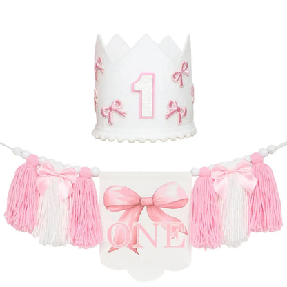 Baby Boy Girls First 1st Birthday Party Decorations Backdrop Wall Hangings Decorative for Kids Bedroom Nursery Wall Decor