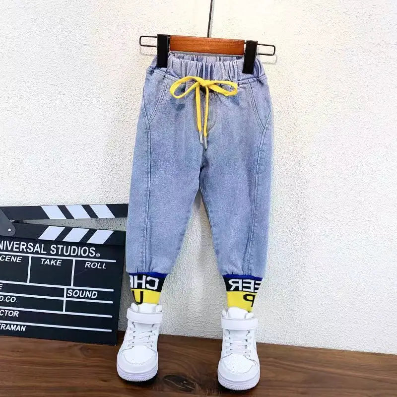 Kids Boys Jeans Pants Spring and Autumn Clothes New Children's Wear Casual Pants Boy Baby Trousers Loose