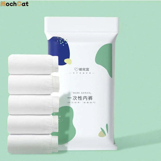 Prenatal Briefs Childbirth Women's  Disposable Panties 5pcs Maternity Underwear Maternity Intimates Postpartum Underpants
