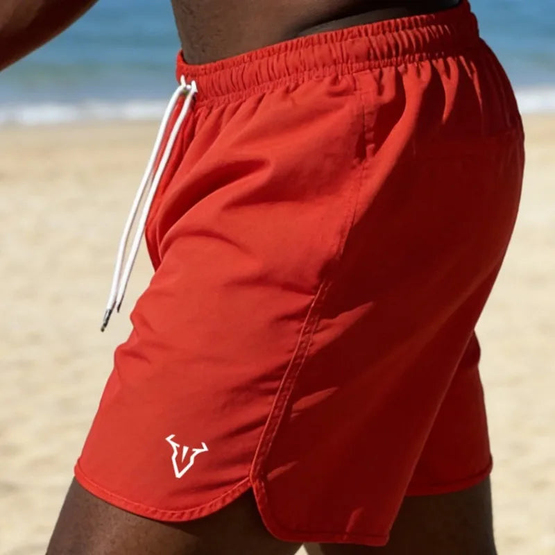 Men's beach shorts, quick drying, breathable, beach vacation, swimming shorts
