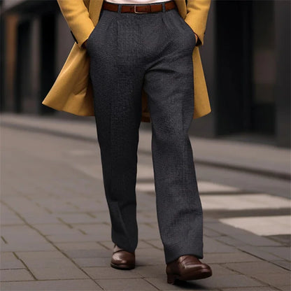 Men's Fashion Pants Men's Suit Pants Trousers Business Casual Pants Front Chino Office Formal Dress Pants Men's Jogging Pants