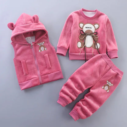 Newborn Baby Boys Clothes 2023 Autumn Baby Girls Clothes Hoodie+Pant Outfit Kids Costume Suit Infant Clothing For Baby Warm Sets