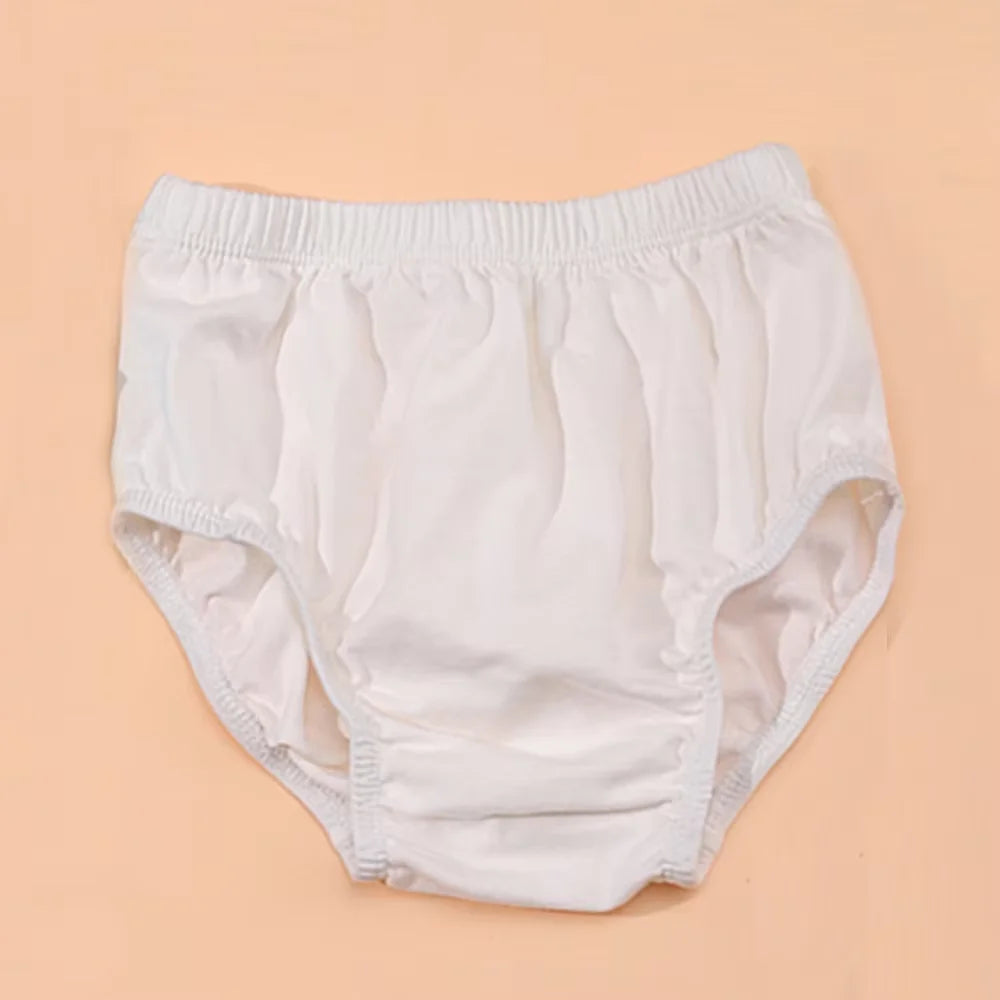 Newborn Baby Diaper Cover Casual Kids Short Pants Plain Color Cotton Toddler Boys Girls Breathable Bloomers Briefs Underwear