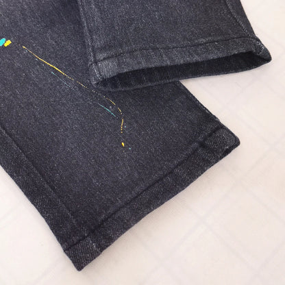 DIIMUU Kids Boys Jeans Spring Baby Boys Denim Long Pants Children Boy Casual Bowboy Trousers 5-11 Years