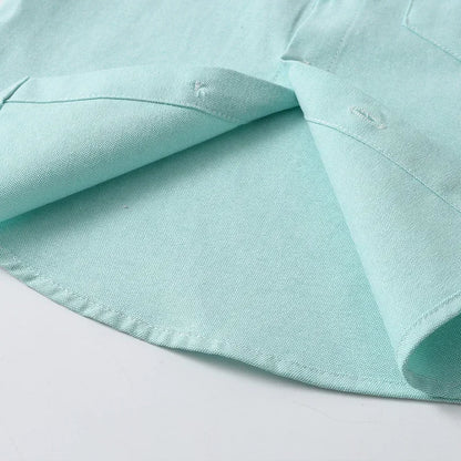New Children Boys Gentleman Shirts Kids Short Sleeve Casual Tops Infant Toddler Girls Blouse Formal Clothing Summer Clothes
