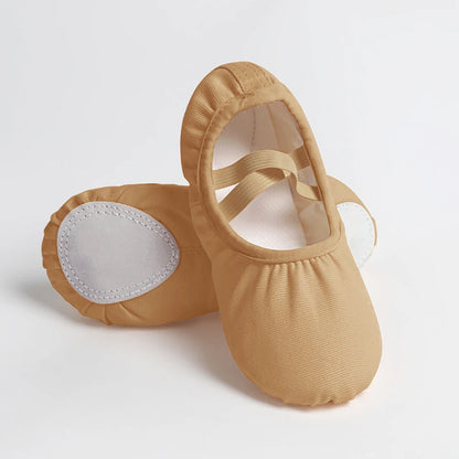 Ballet Shoes Canvas for Girls Kid Dance Slippers Split Sole Gymnastics Yoga Dancing Shoes for Kids Ballerina Ballet Flat Shoes